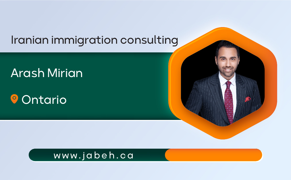 Iranian immigration consultant Arash Mirian in Ontario