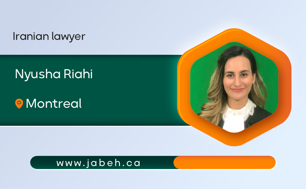 Iranian lawyer in Montreal Nyusha Riahi