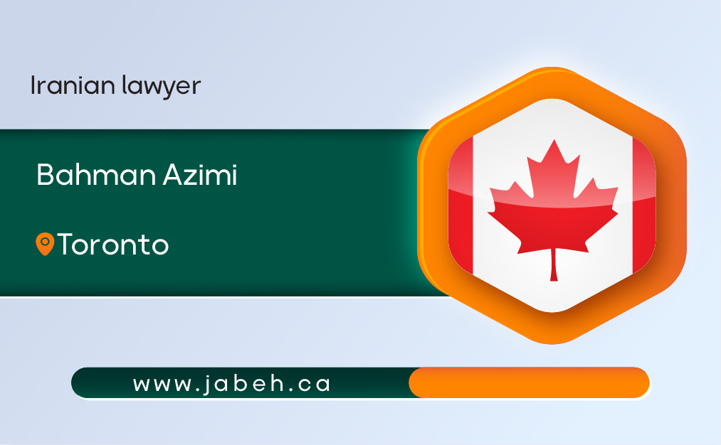 Iranian lawyer in Toronto Bahman Azimi