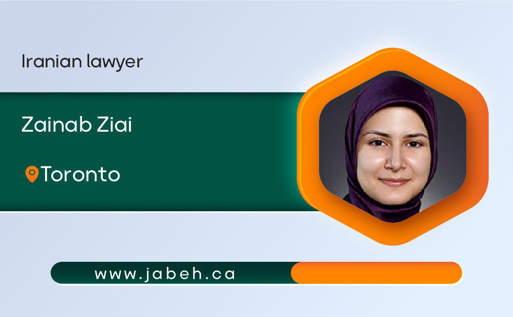 Iranian lawyer in Toronto Zainab Ziaei
