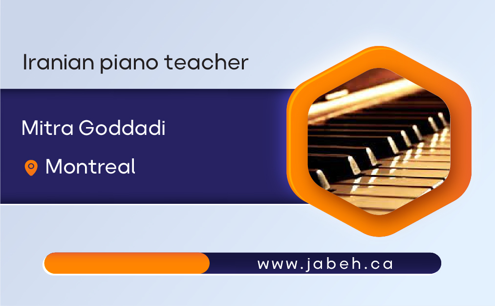 Iranian piano teacher Mitra Khodadadi in Montreal