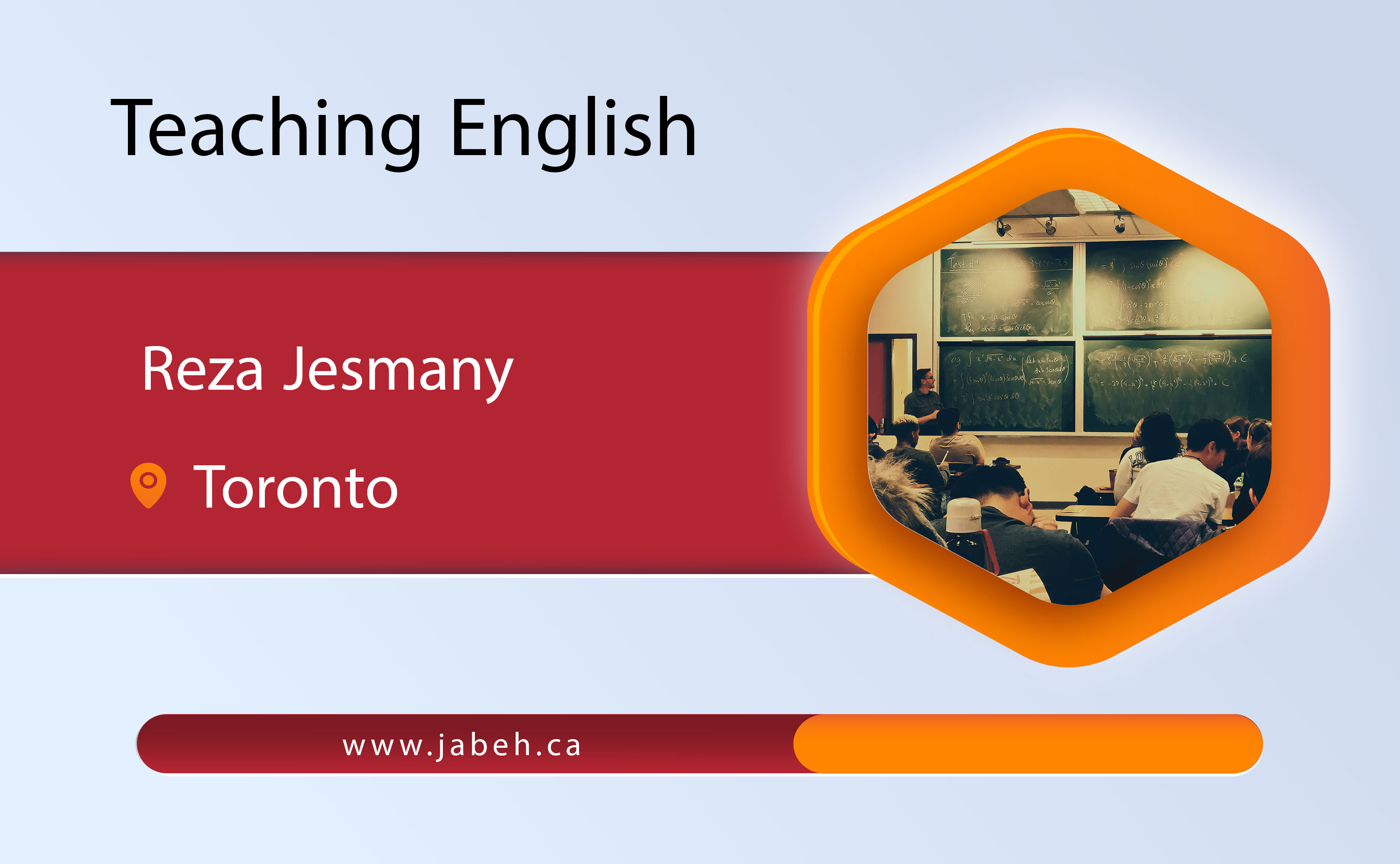 Teaching English by Reza Khasami in Toronto