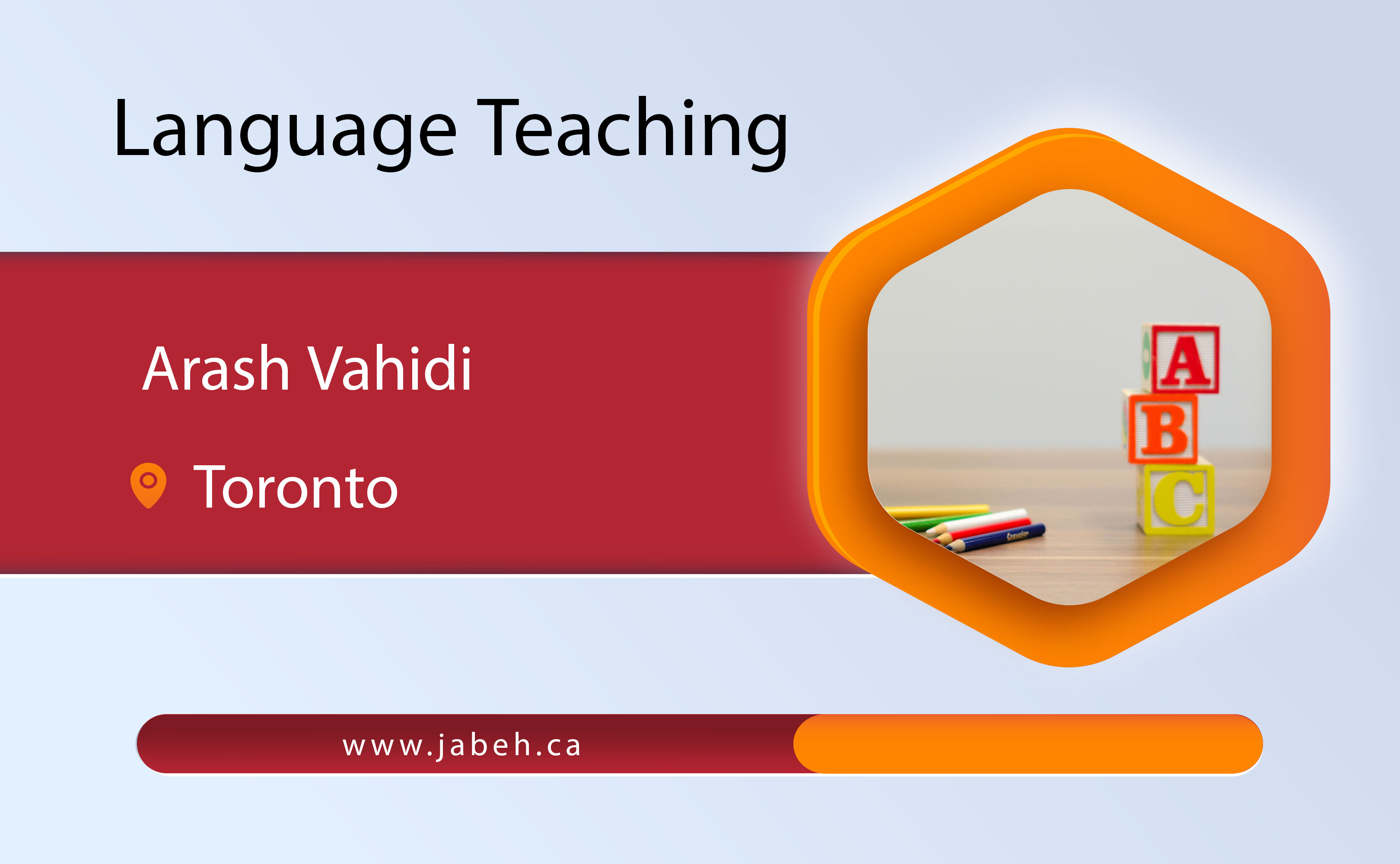 Arash Vahidi language training in Toronto