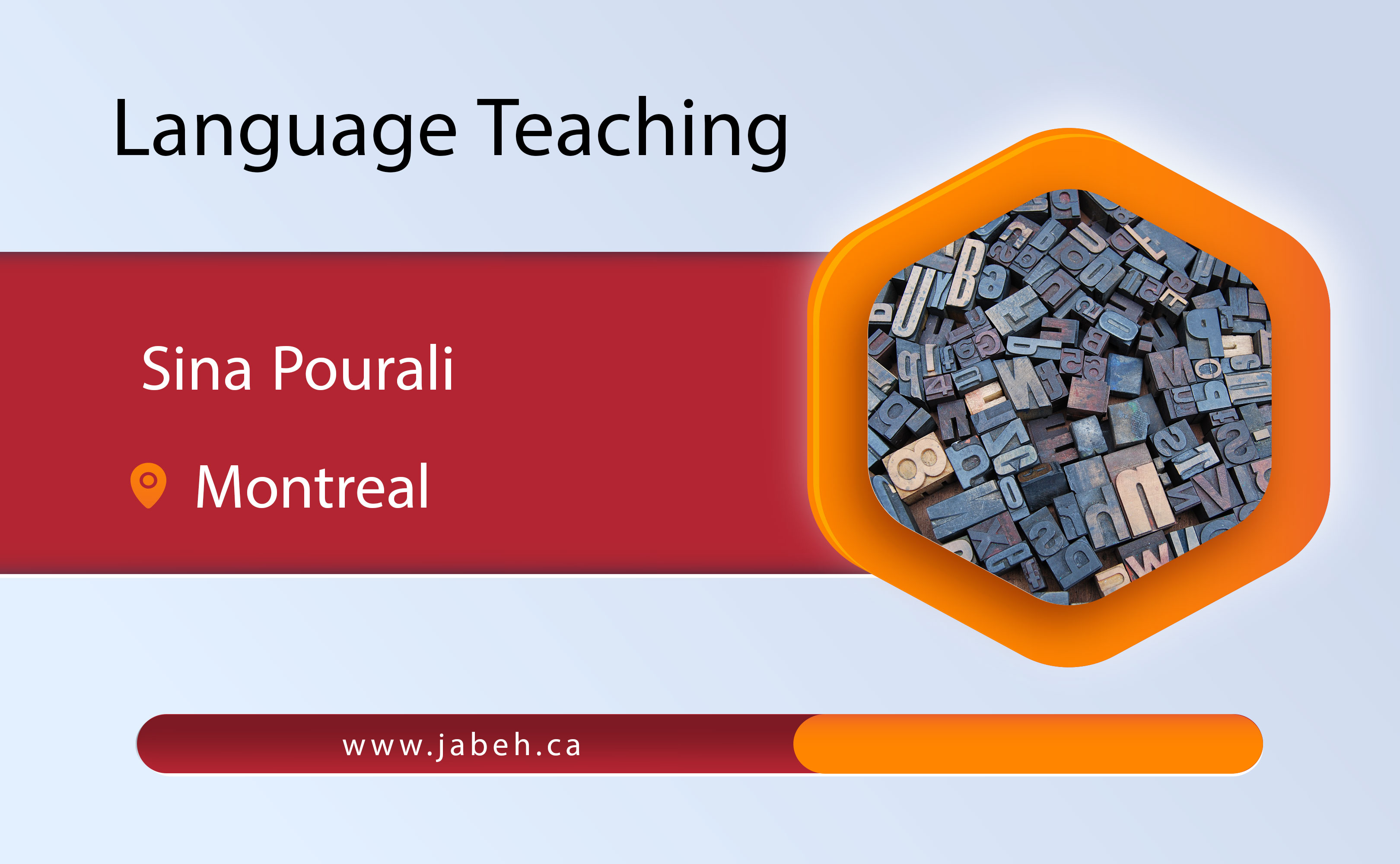 Sina Pourali's language training in Montreal