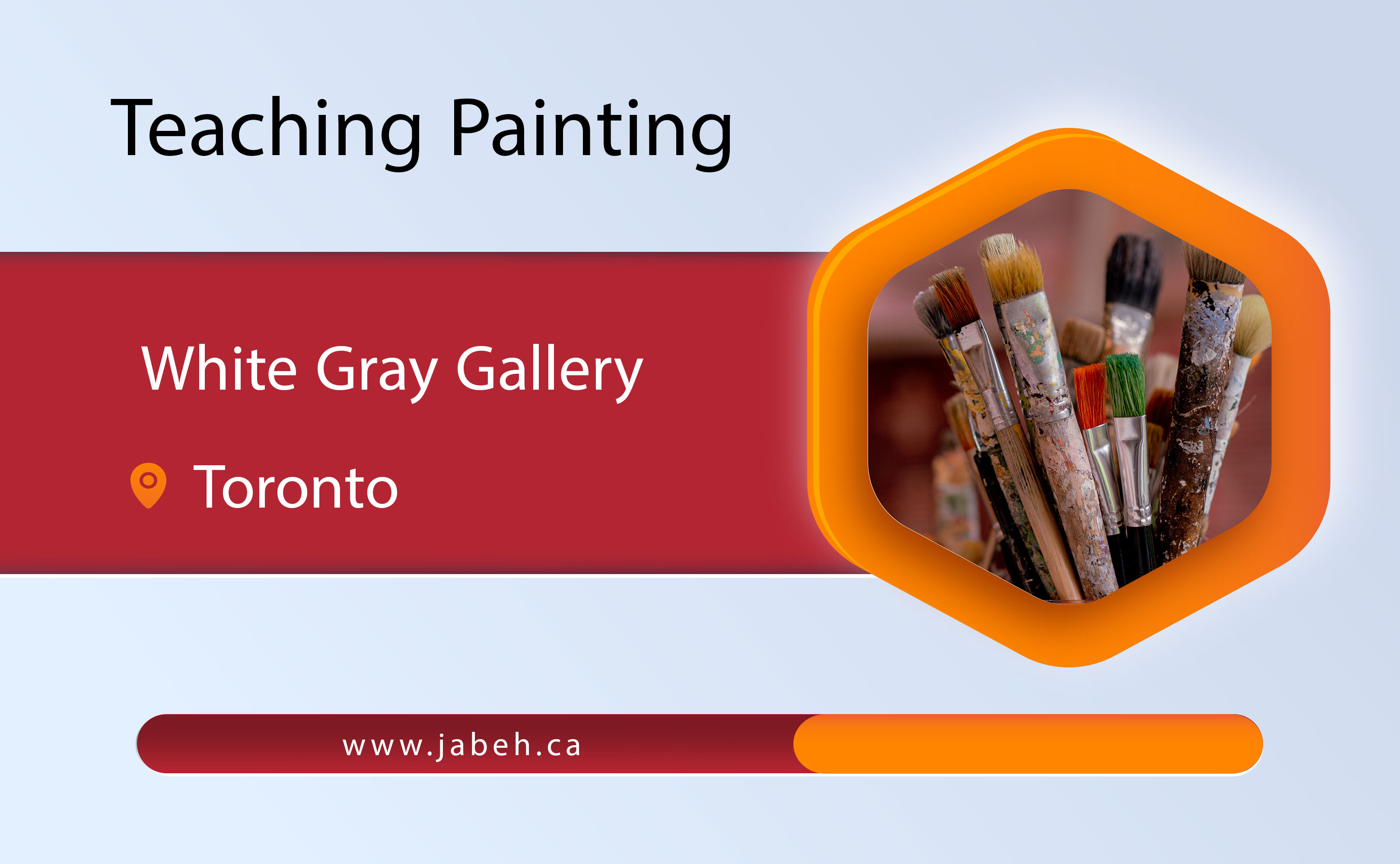 Painting training at the White Gray Gallery in Toronto