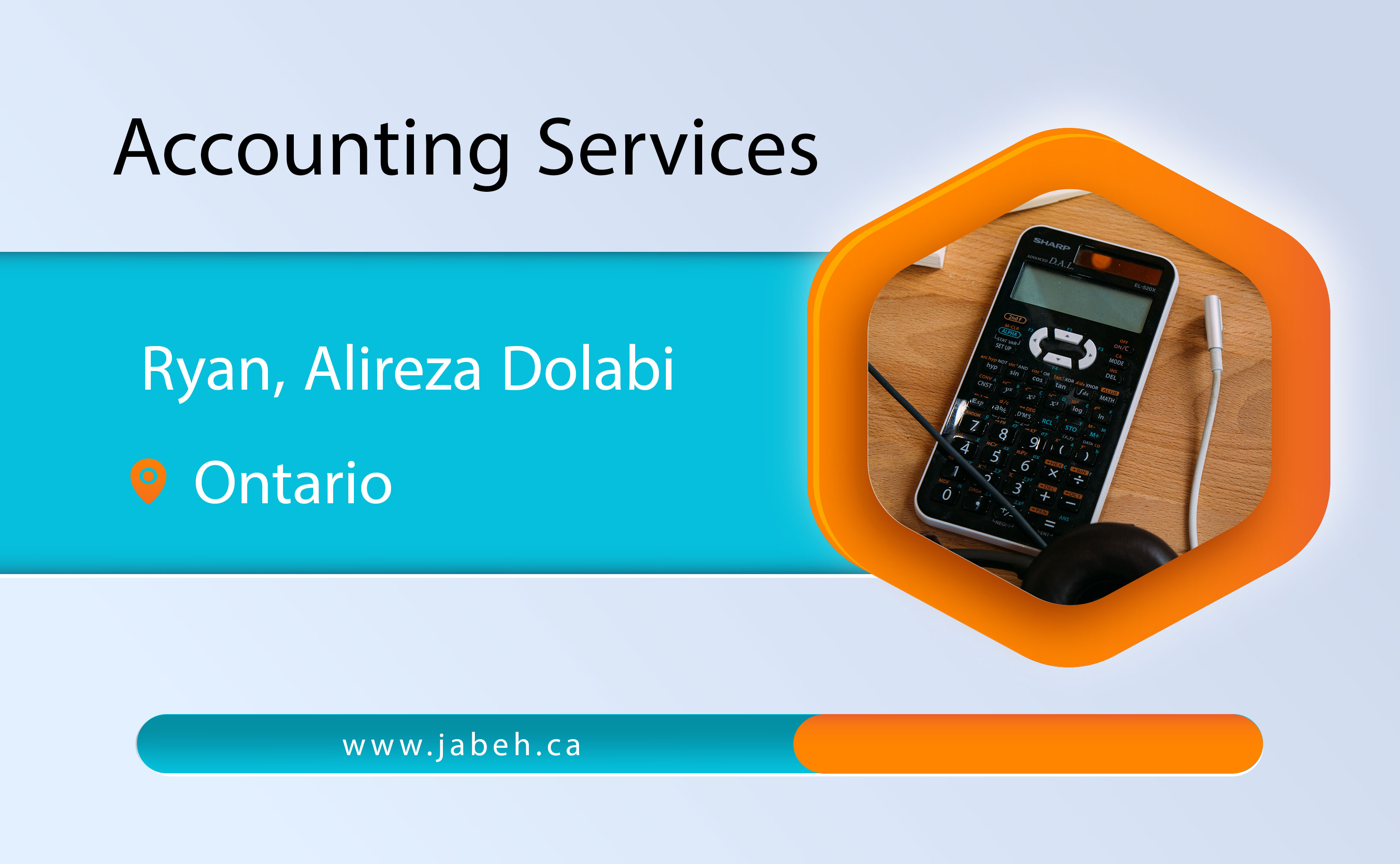 Iranian Ryan Accounting Services Company, Ali Reza Dolabi in Ontario