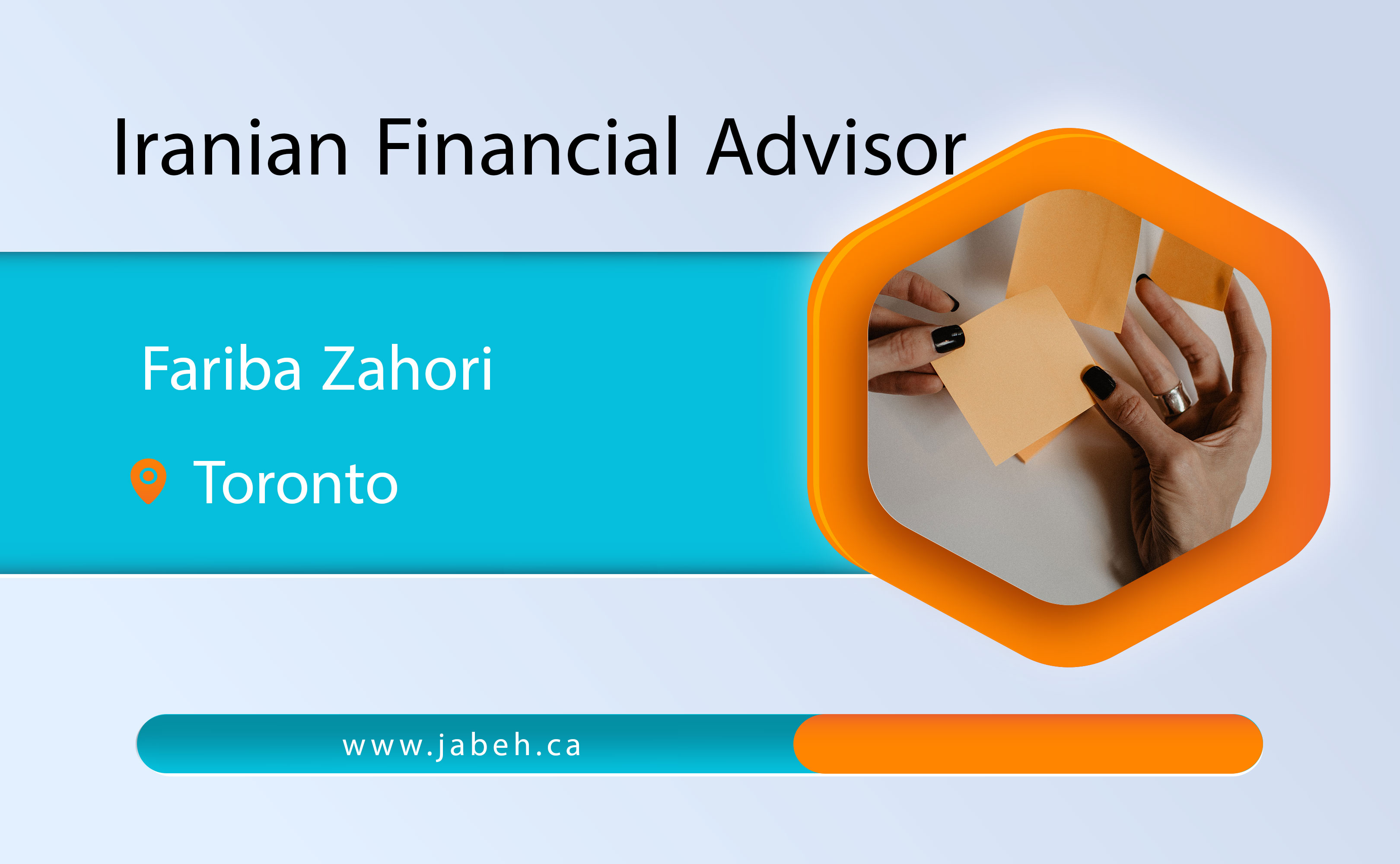 Iranian financial advisor Fariba Zahori in Toronto