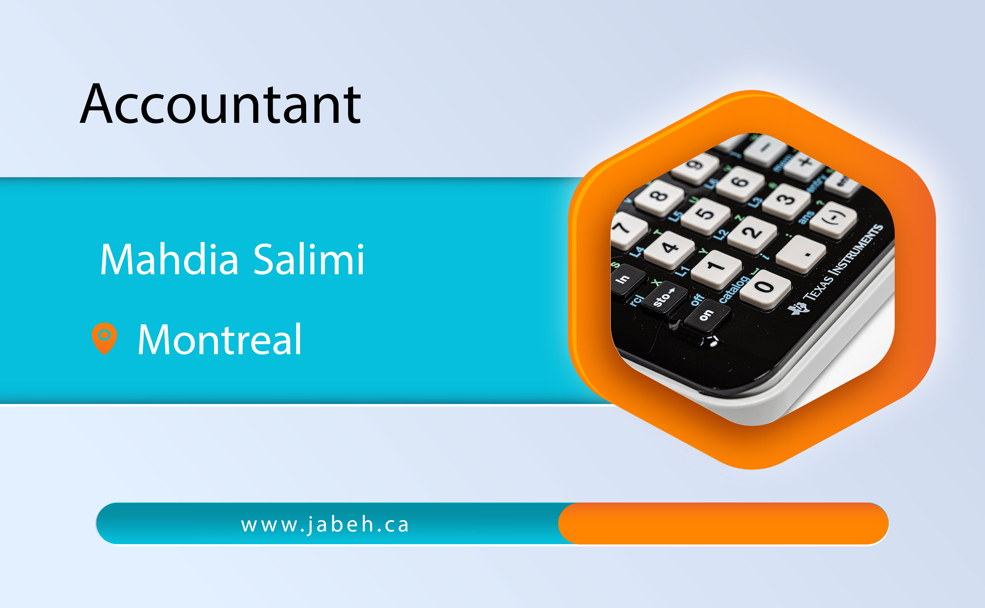 Accounting expert Mahdia Salimi in Montreal