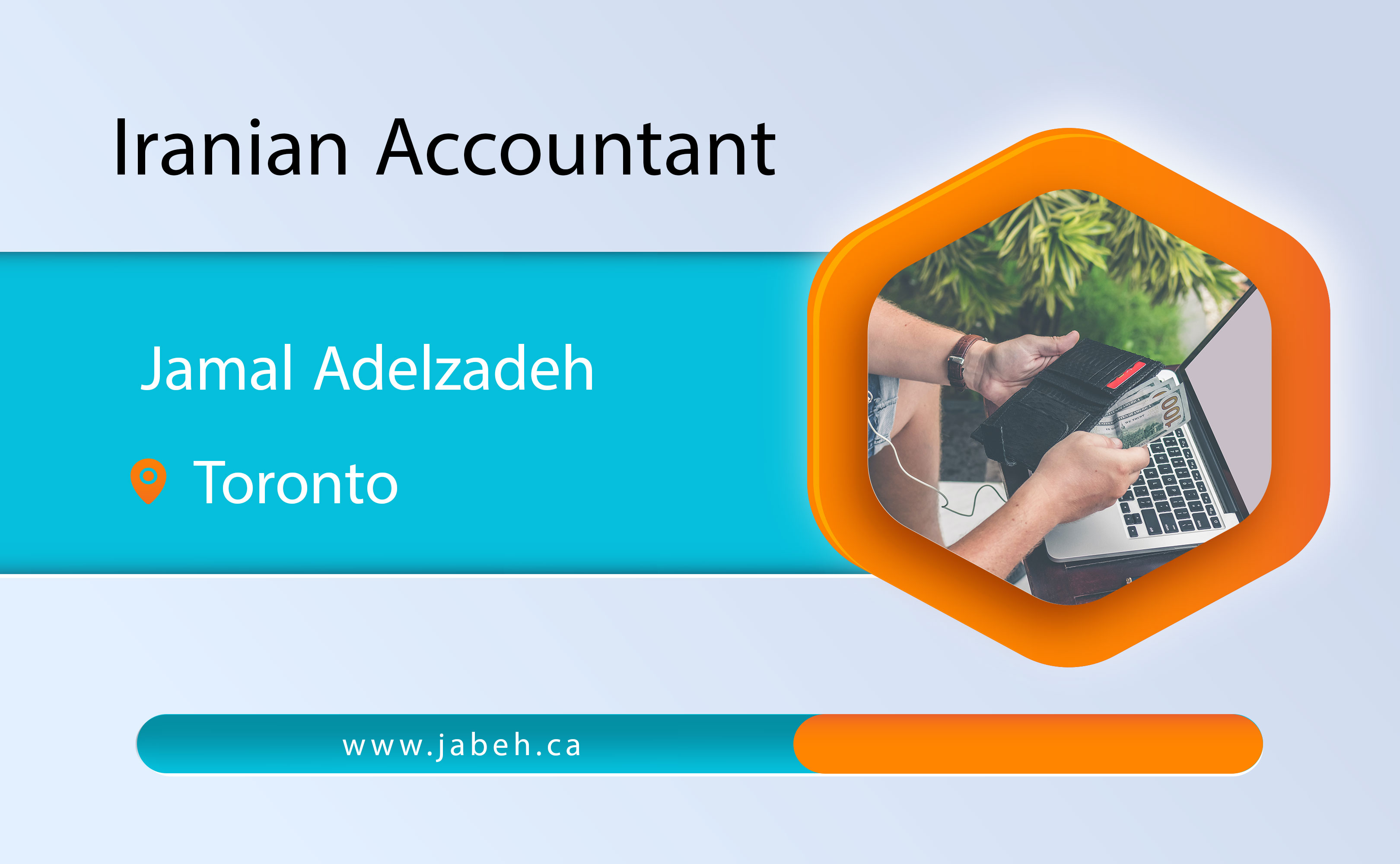 Iranian accountant Jamal Adelzadeh in Toronto