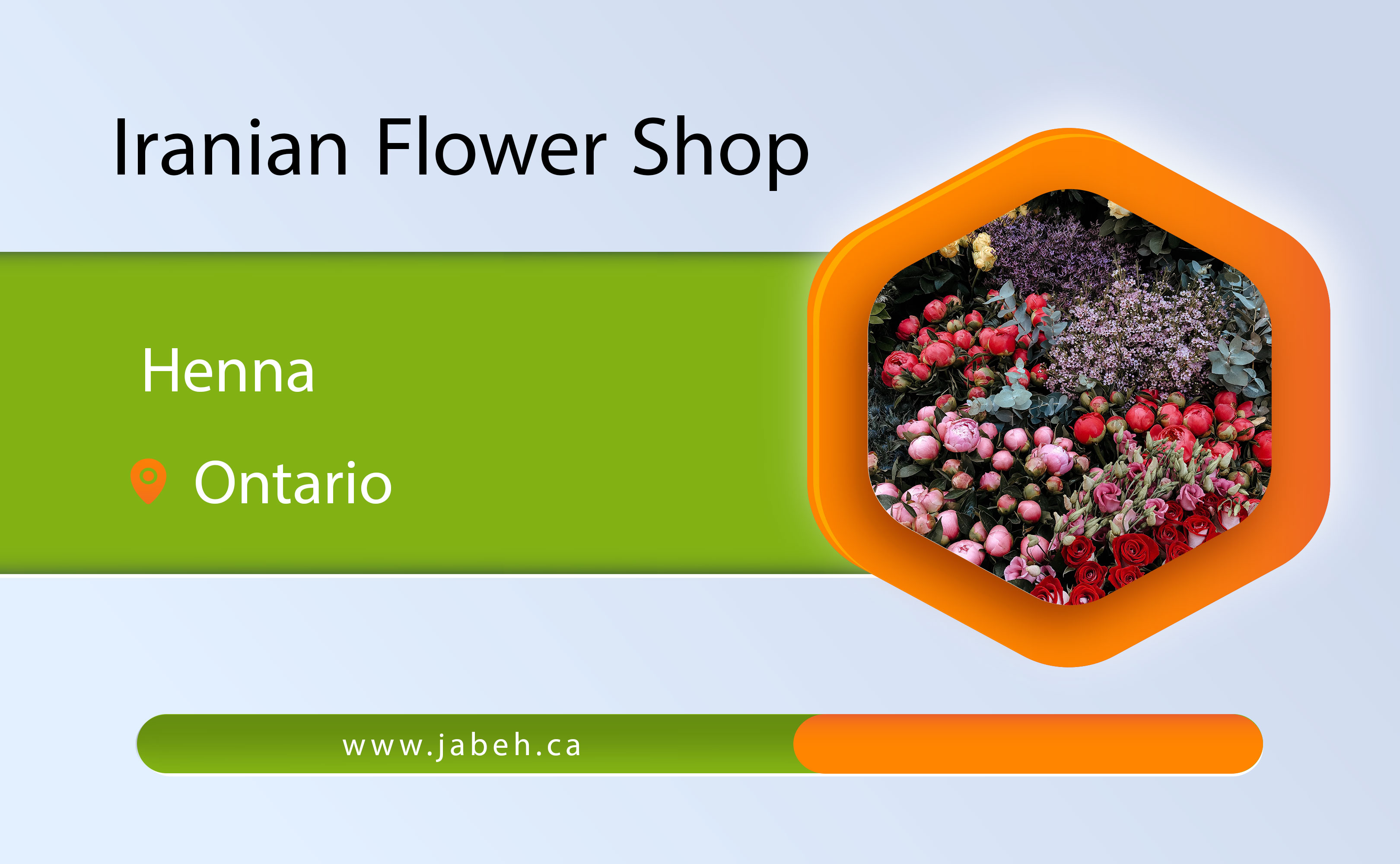Iranian henna flower shop in Ontario