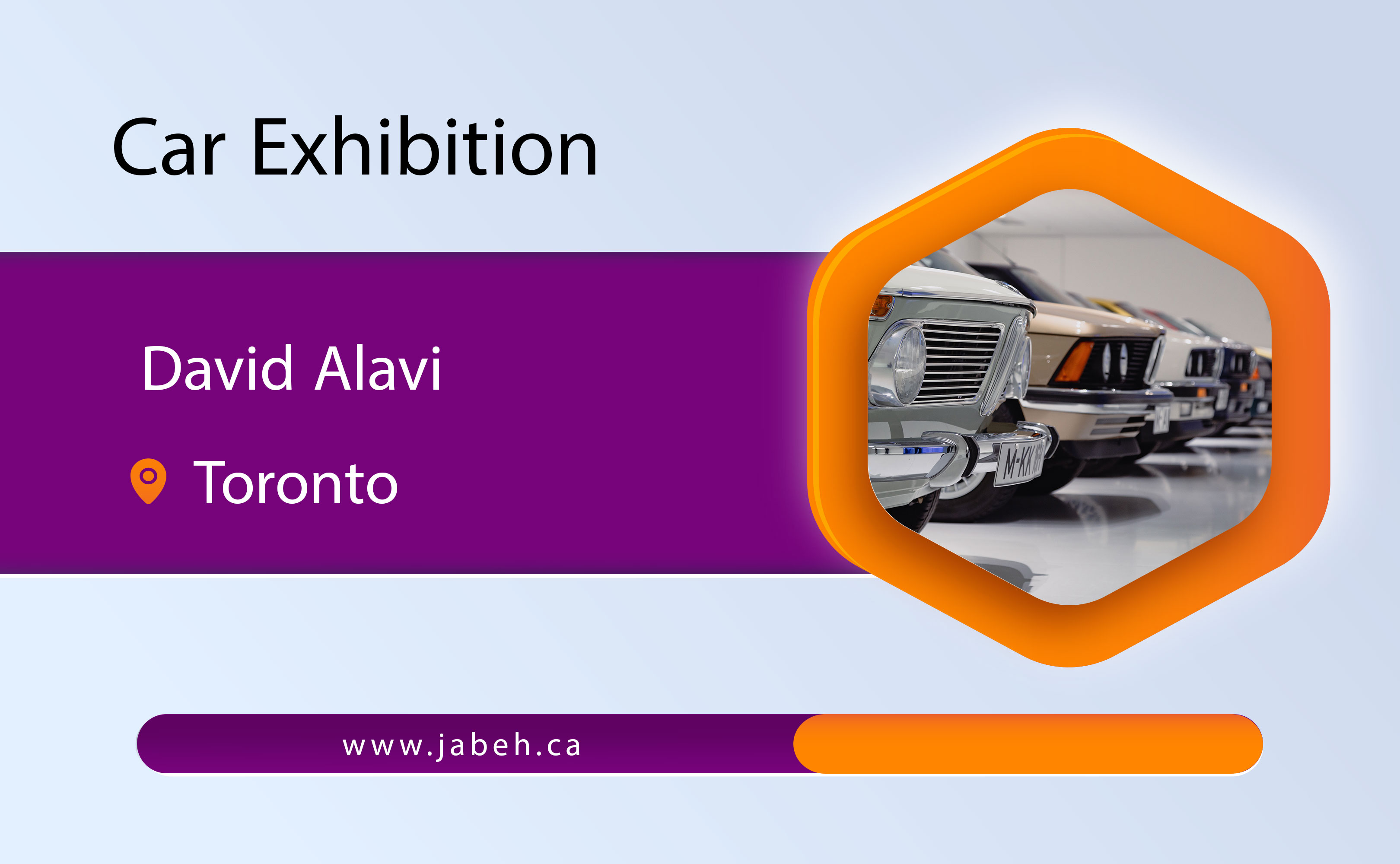 David Alavi car exhibition in Toronto