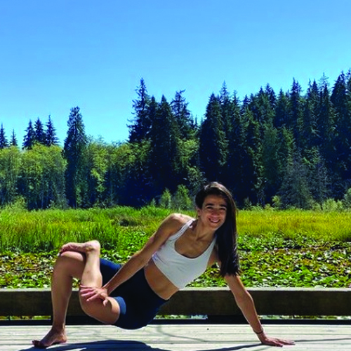 Iranian yoga instructor Samaneh Asgharzadeh in Vancouver