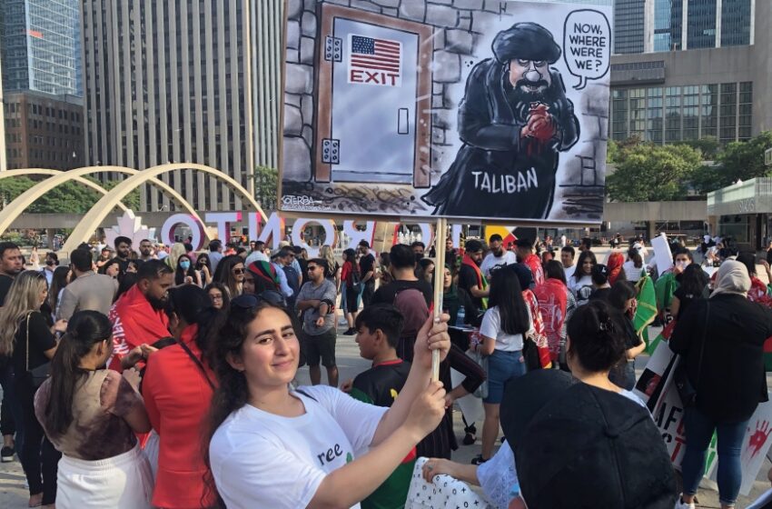 تظاهرات شهروندان افغانی-کانادایی در GTA